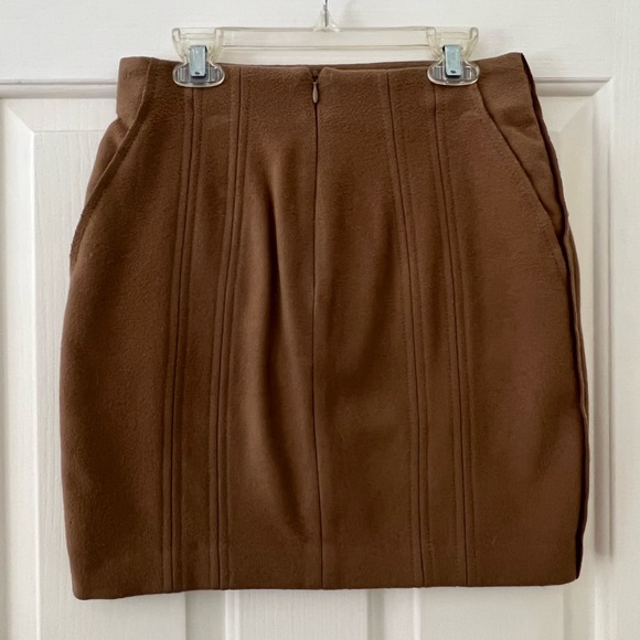 Jo No Fui Wool Mini Skirt- Camel, 40/XS - Picture 4 of 7